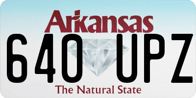 AR license plate 640UPZ
