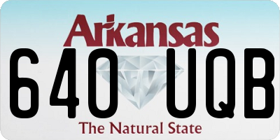 AR license plate 640UQB
