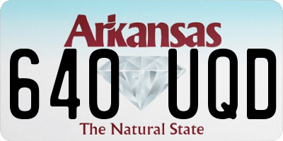 AR license plate 640UQD