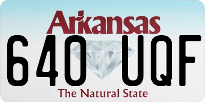 AR license plate 640UQF