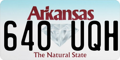 AR license plate 640UQH