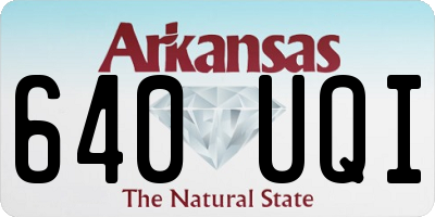 AR license plate 640UQI