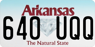 AR license plate 640UQQ