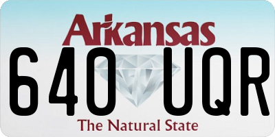 AR license plate 640UQR