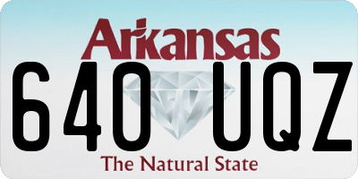 AR license plate 640UQZ