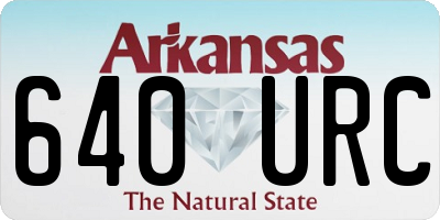 AR license plate 640URC