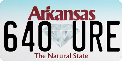 AR license plate 640URE