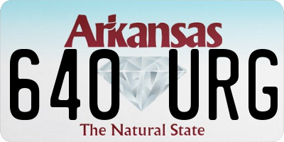 AR license plate 640URG