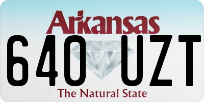 AR license plate 640UZT