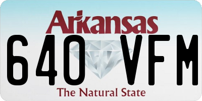 AR license plate 640VFM