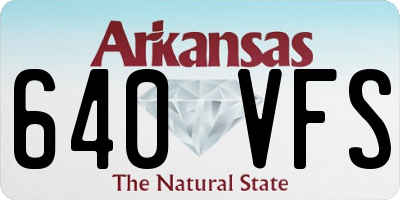 AR license plate 640VFS