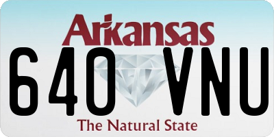 AR license plate 640VNU