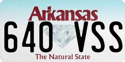 AR license plate 640VSS