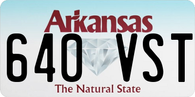 AR license plate 640VST