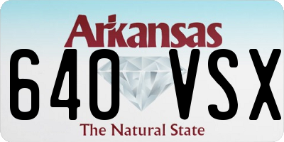 AR license plate 640VSX