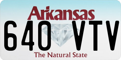 AR license plate 640VTV