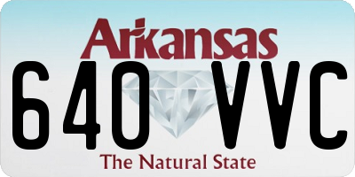 AR license plate 640VVC