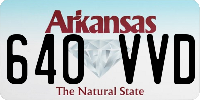 AR license plate 640VVD