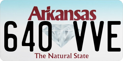 AR license plate 640VVE