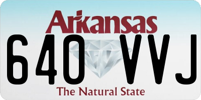 AR license plate 640VVJ