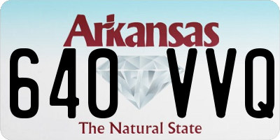 AR license plate 640VVQ