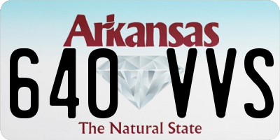 AR license plate 640VVS