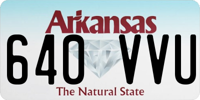 AR license plate 640VVU
