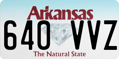 AR license plate 640VVZ