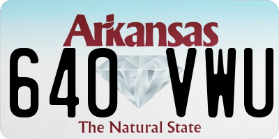 AR license plate 640VWU