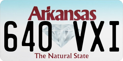 AR license plate 640VXI