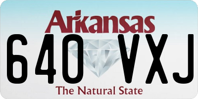 AR license plate 640VXJ