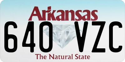AR license plate 640VZC