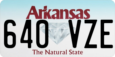 AR license plate 640VZE