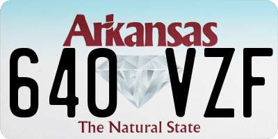 AR license plate 640VZF
