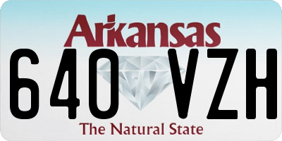 AR license plate 640VZH