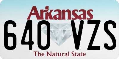 AR license plate 640VZS
