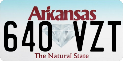 AR license plate 640VZT