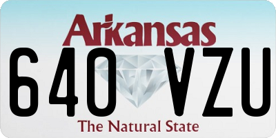 AR license plate 640VZU