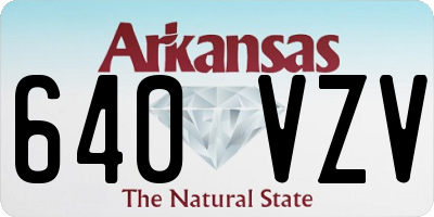 AR license plate 640VZV