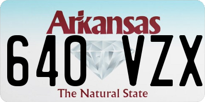AR license plate 640VZX