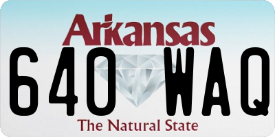 AR license plate 640WAQ