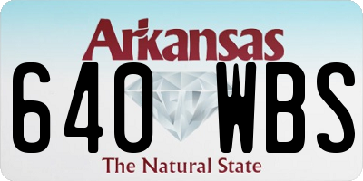 AR license plate 640WBS