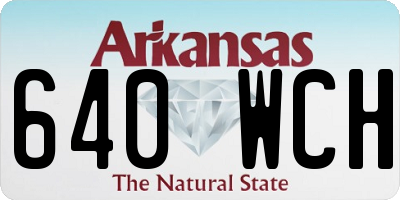 AR license plate 640WCH