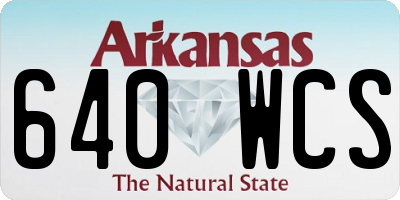 AR license plate 640WCS