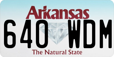 AR license plate 640WDM