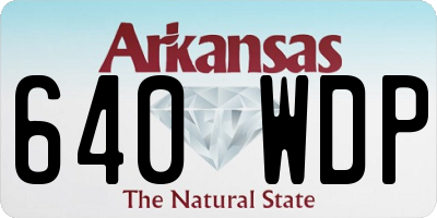 AR license plate 640WDP