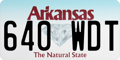 AR license plate 640WDT