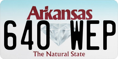 AR license plate 640WEP