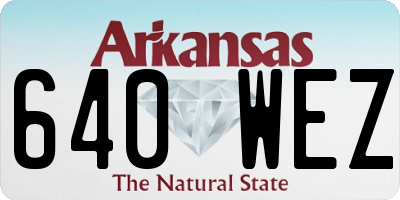AR license plate 640WEZ