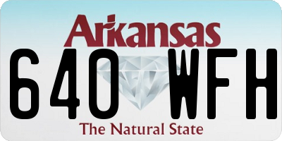 AR license plate 640WFH